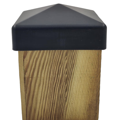 10 pieces fence post cap 90 mm pyramid cover cap anthracite for posts 9 x 9 cm (UV stabilized/Made in Germany)