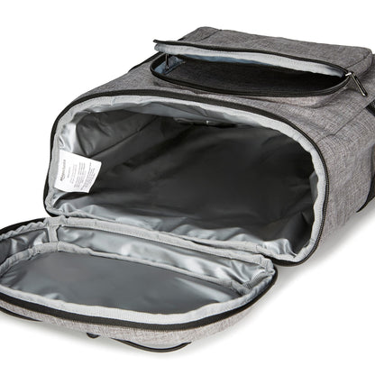 Amazon Basics backpack cooler, waterproof, lightweight, insulated, 20L capacity (30 cans), Gray
