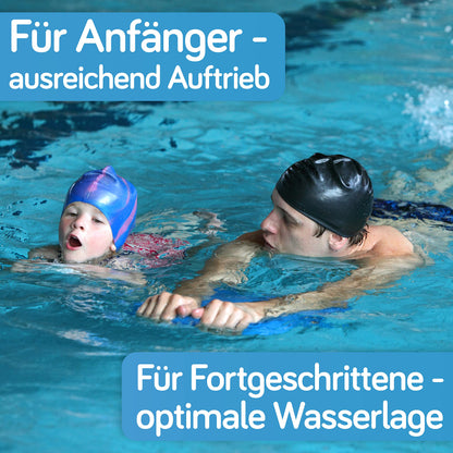 MAXEEZ® swim board for adults & children [from 15 kg] - swimming aid for improving swimming style - swim learning aid with ideal buoyancy - no water absorption.