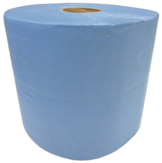 2x blue cleaning roll 2-ply total approx. 1000 sheets approx. 22x38 cm perforated absorbent cleaning cloths cleaning paper wipes