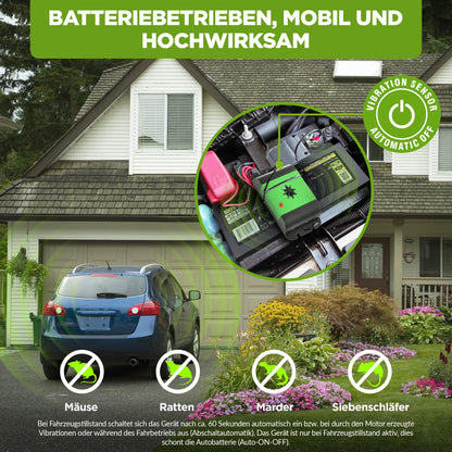 ISOTRONIC Marten Deterrent MartenFix | Battery Marten Repellent Marten-Free Mobile | Mouse Deterrent for Car Vehicle Attic Basement | Marten-Free Marten Protection with Ultrasonic Acoustic (2)