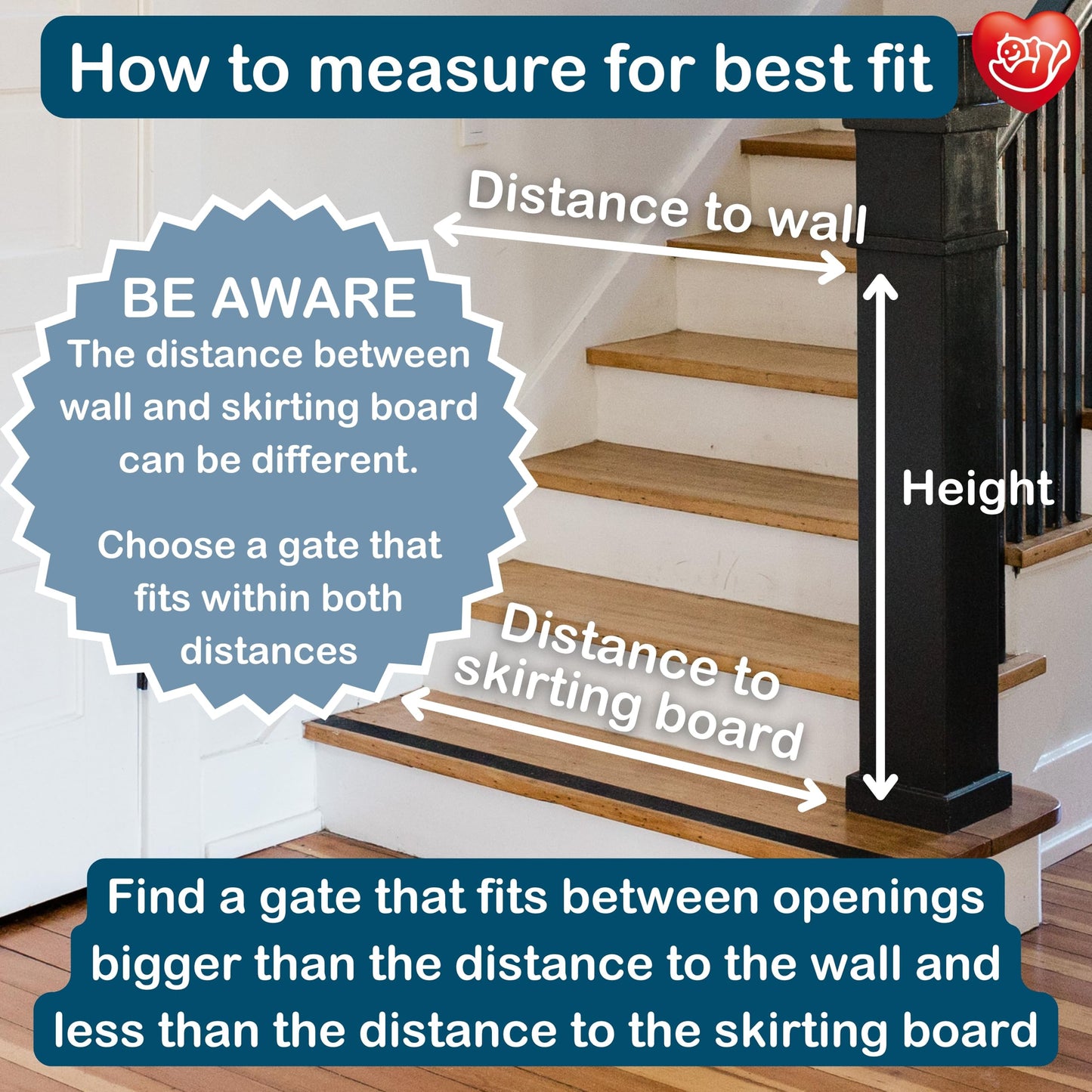 BabyDan Guard Me, Auto Retractable Stair Gate, fits openings between 55-89 cm, White, Made in Denmark - Baby gate/safety gate (pet gate/dog gate)