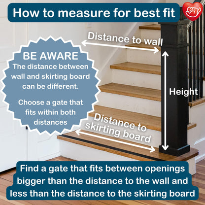 BabyDan Guard Me, Auto Retractable Stair Gate, fits openings between 55-89 cm, White, Made in Denmark - Baby gate/safety gate (pet gate/dog gate)