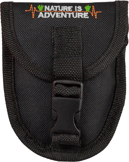 More bite with 33 carbon steel teeth - Nature is Adventure hand chainsaw with belt pouch - Premium survival branch saw garden saw for camping, garden, & outdoor accessories.