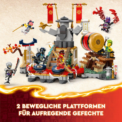 LEGO NINJAGO Tournament Arena Adventure Toy for Kids, Ninja set with 6 minifigures, collectible building set, birthday gift for boys and girls 7+ years old 71818