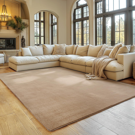 SIMPEX Short Pile Rug Living Room 120x160cm Rectangular, Non-Slip & Washable, Soft and Modern, Solid Color Design for Living Room, Bedroom, Kitchen & Kids Room
