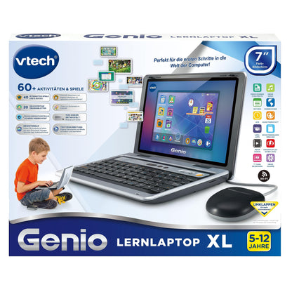 Vtech Genio Learning Laptop XL - Learning computer with large 7" LCD screen, internet access, text program, and many learning activities - For children aged 5-12 years.
