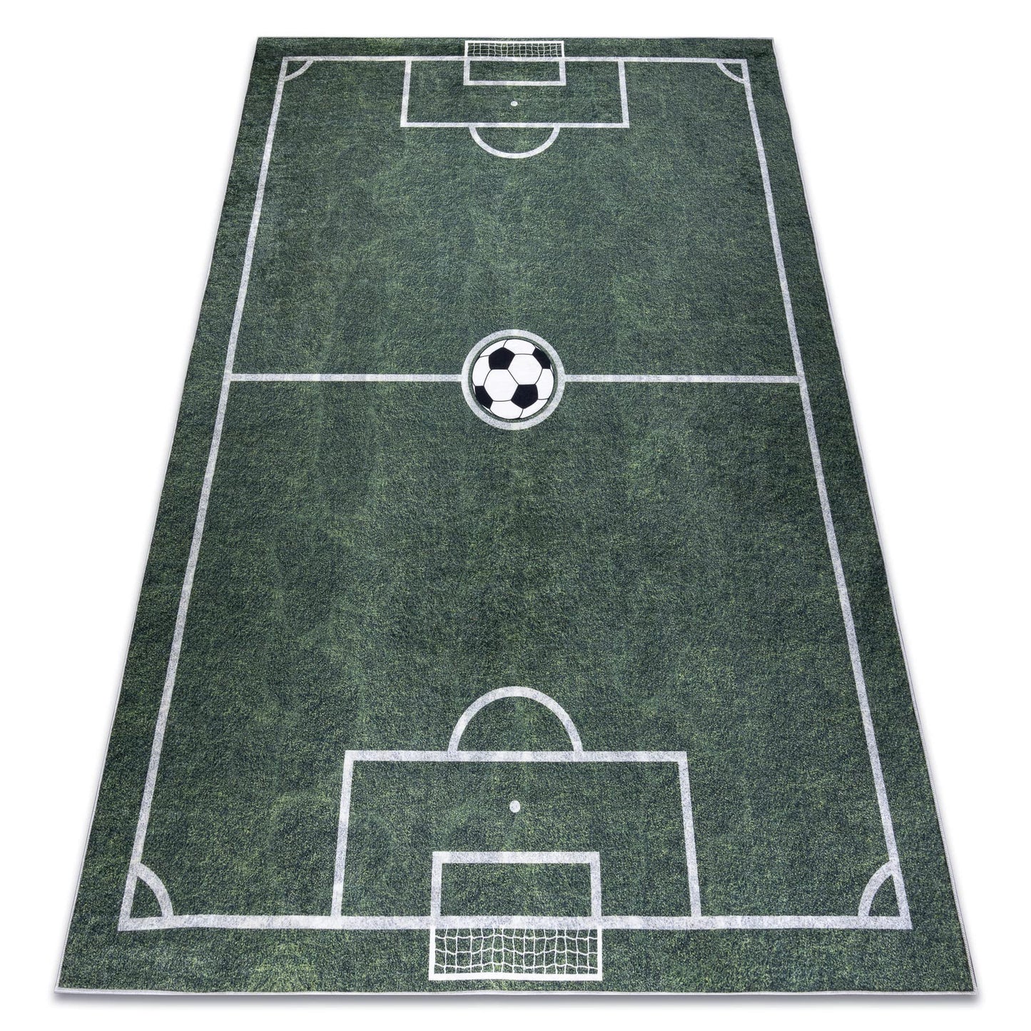 RugsX Bambino kids'rug soccer field - washable, non-slip, green 180x270 cm