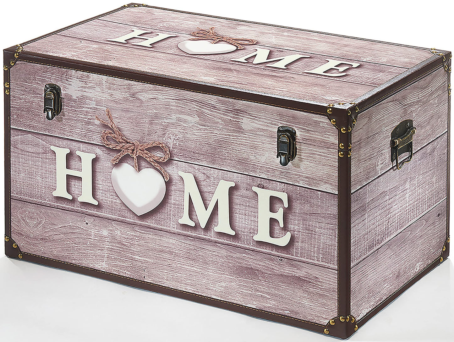Kobolo Chest Storage Box - Home - made of wood and faux leather 68x42x40 cm