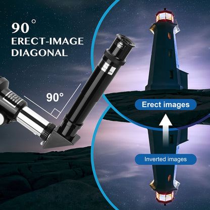 Aomekie Telescope for Kids Beginners 70MM Astronomy Telescope with Smartphone Adapter Aluminum Tripod Barlow and Erecting Eyepiece
