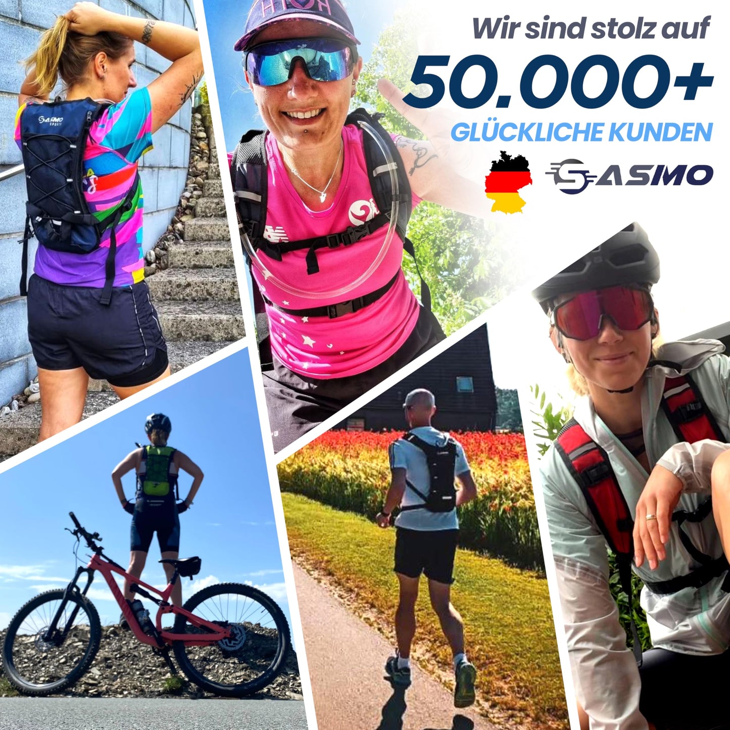 SASMO® hydration bladder 2l | with insulated drinking tube