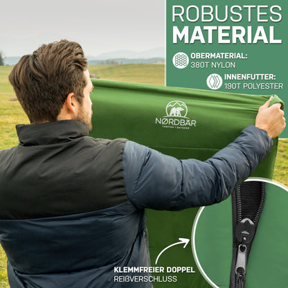 NORDBAER® Sleeping Bag 3 Seasons & Summer Ultralight [750g/1500g] | Camping Mummy Sleeping Bag | compact size [100GSM/300GMS] | Outdoor Travel Hostel Sleeping Bag | Summer Sleeping Bag
