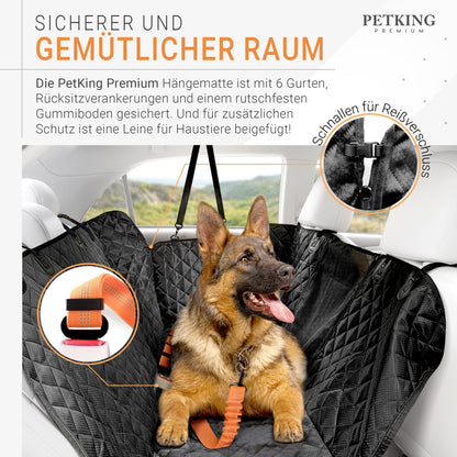 PetKing Premium Dog Car Seat Cover Waterproof Backseat Dog Blanket Rear Bench Car Seat Protector Car Backseat Cover Car Seat Protector Car Protection Cover Rear Seat