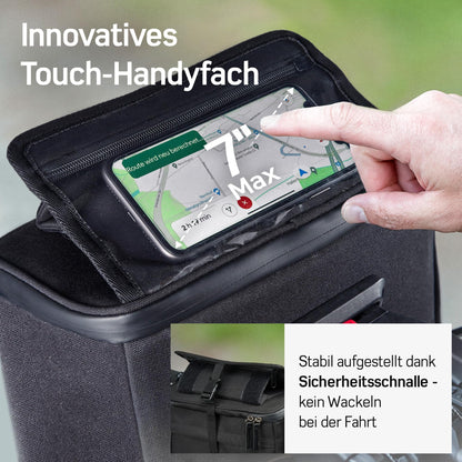 Borrow KLICKfix handlebar bag smartphone - water-repellent and spacious bike handlebar bag 6 L - bike bag handlebar ebike - bike bag phone