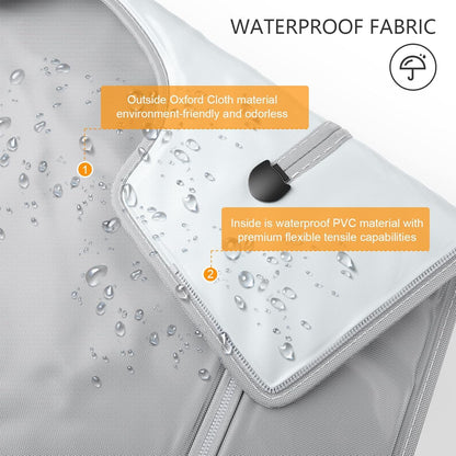 VAYOTOY Infrared Sauna Blanket 2 Zone Digital Home Sauna Blanket Professional Detox Therapy Sauna Portable Oxford Sauna Blanket with 4 Safety Protection for Hot Sweating, Relaxation, Detox (Silver)