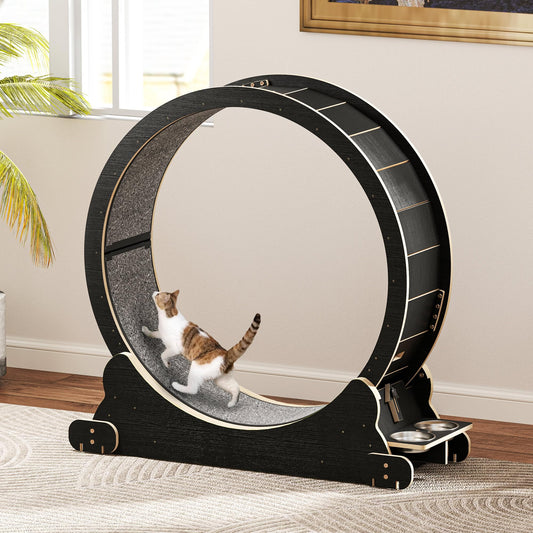 YITAHOME Cat Wheel Large Cat Exercise Wheel Silent Cat Wheel for Big Cats, Indoor Cats Fitness Cat Wheel Workout Equipment, 1065x1010x380mm