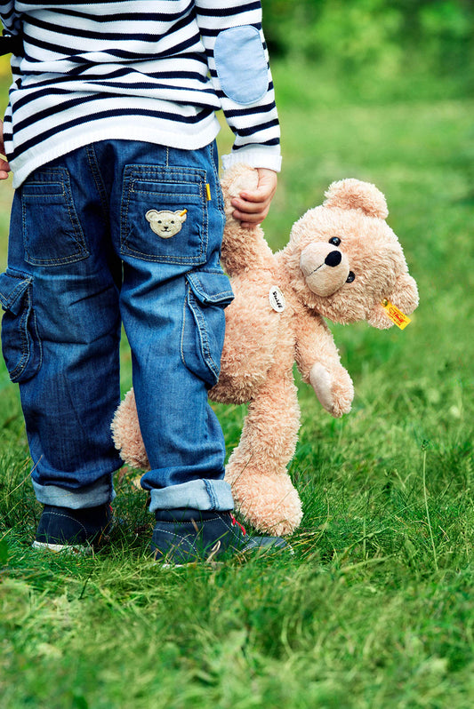 Steiff 111679 Teddy bear Fynn - 40 cm - cuddly toy for children - posable & washable