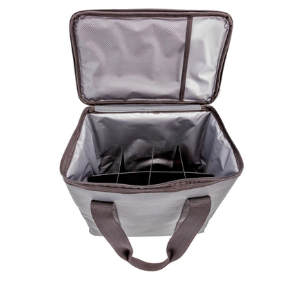 Beer cooler bag - with divider for beer bottles - man purse - beer buddy
