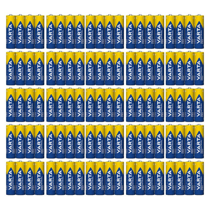 100 x Varta 04006 Batteries Alkaline, Mignon, AA, LR06, 1.5V Industrial, Shrinkwrap