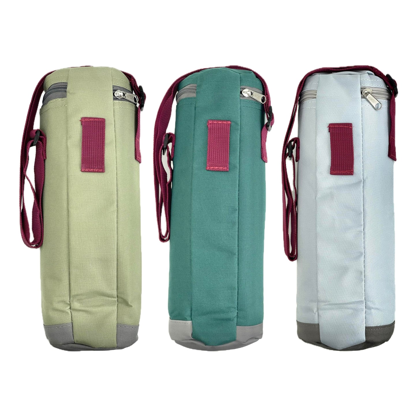 Cooler bag for bottles, fits bottles up to 1.5 L, 12x32 cm, cooler box, cooling bag with adjustable shoulder strap. Small cooler bag for drinks, perfect for outdoor, travel, comes in a set of 3.