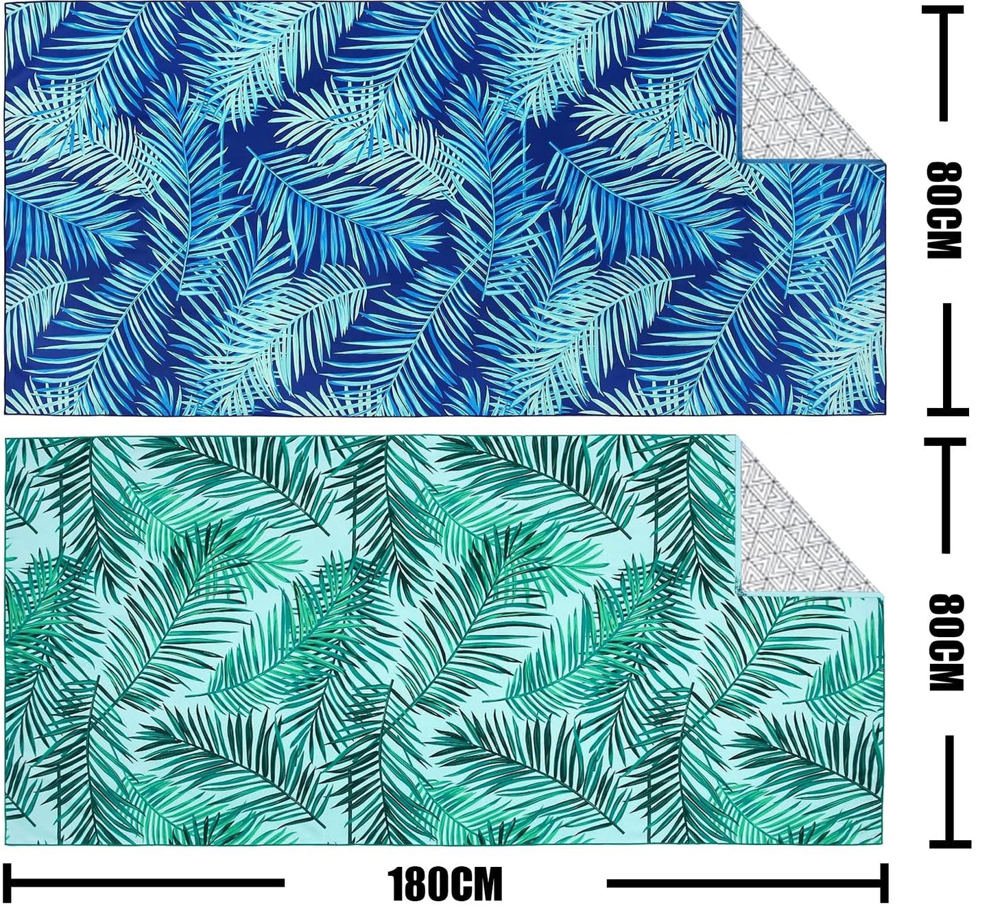 Microfiber beach towel large 2-set beach xxl beach towel quick-drying accessory beach towels beach towel quick-drying beach towel microfiber beach accessory beach accessories