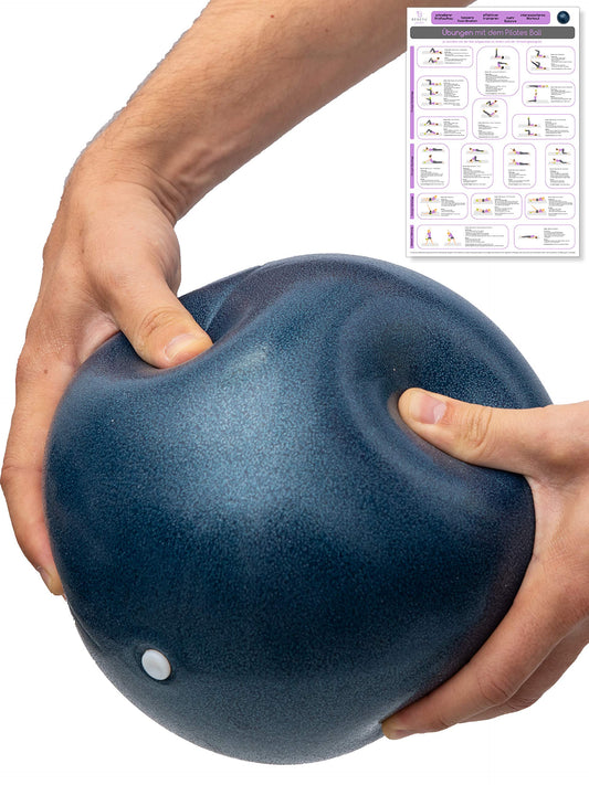 Beneyu non-slip & super lightweight soft Pilates ball - small exercise ball - 23cm + exercises