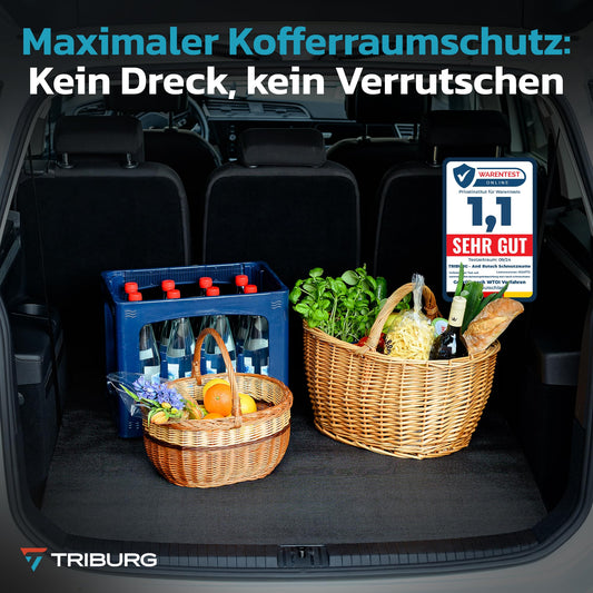 TRIBURG Universal anti-slip dirt mat 120x180 cm Waterproof and Customizable - trunk mat - non-slip mat for car - non-slip mat for drawers - trunk protection mat