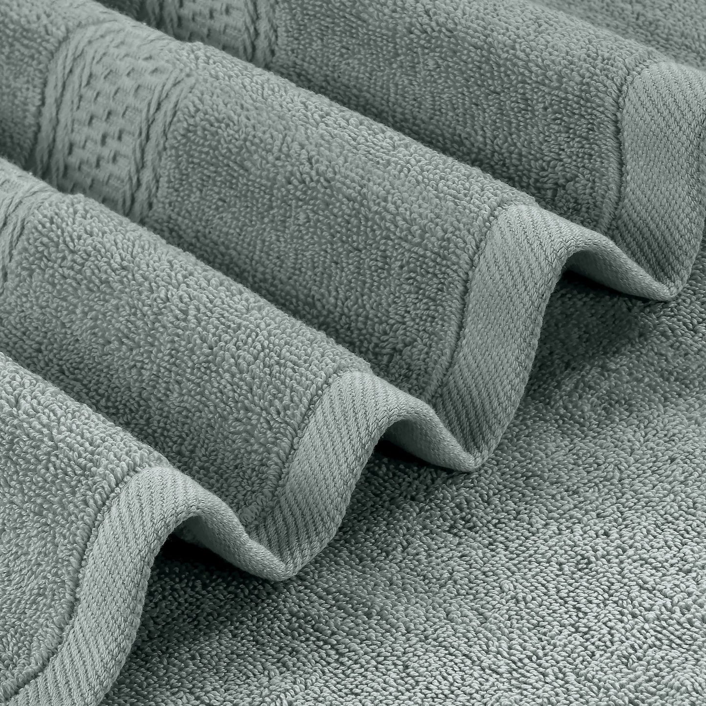 Utopia Towels - 4-Pack Bath Towel Set Premium 100% Ring Spun Cotton 27 x 54 inches Hand Towels, highly absorbent, soft feel Bath Towels (Cool Gray)