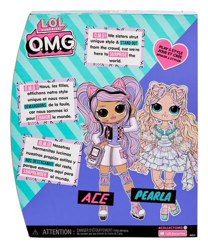 L.O.L. Surprise! OMG Fashion Doll Ace with 15 surprises - doll with gaming-inspired fashion and accessories - perfect for kids ages 4 and up