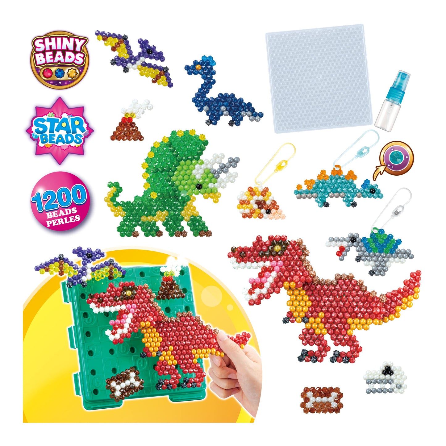 Aquabeads 31912 Starter Set in a case & 31994 Dinosaur Craft Set - Small