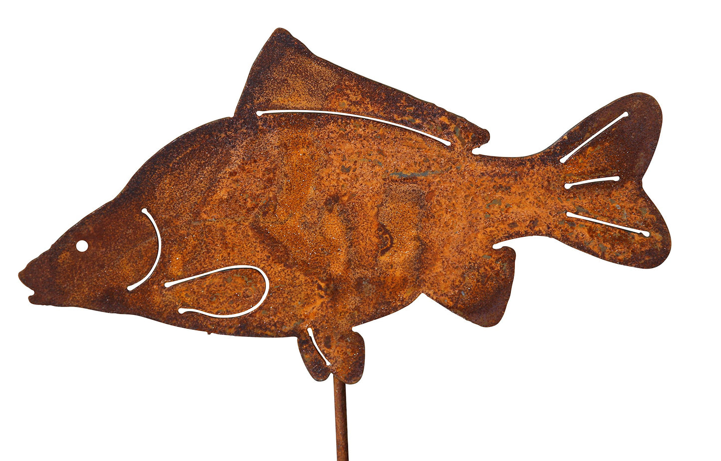 Vosteen Blümel Huber Decorative Garden Set - Fish 3 x 60 cm Metal Rust Patina Finish