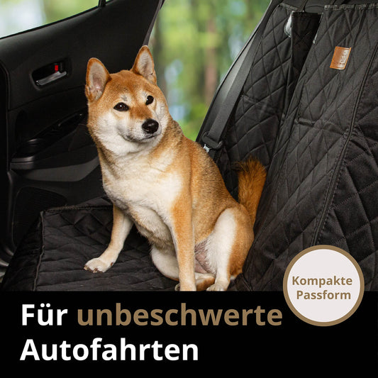 AMZPET Dog Car Seat Cover (Compact: 122 cm) - Waterproof - Non-Slip & Scratch-Resistant - Durable - 56 x 45 x 122 cm