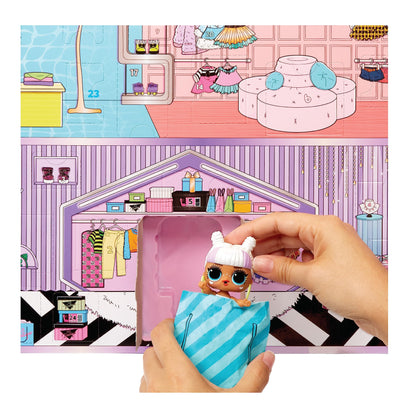 L.O.L. Surprise! Advent calendar with limited edition collector doll and 24 surprises - Makeover Babe 2.0 - mix and match outfits, shoes, and accessories - great gift idea for girls ages 4 and up.