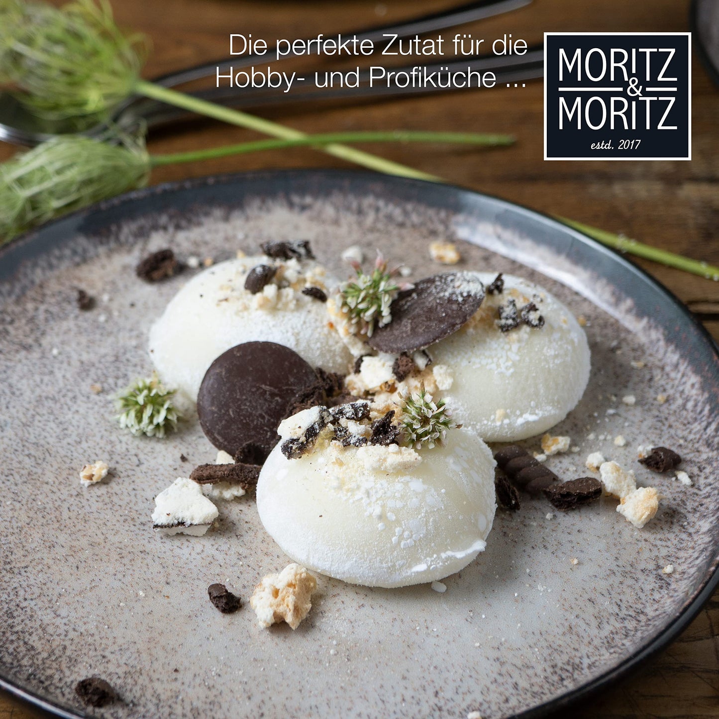 Moritz & Moritz LIFE 6-Piece Dessert Plate Set Beige - Stylish Porcelain Breakfast Plates, Cake Plates for 6 People - Dishwasher and Microwave Safe