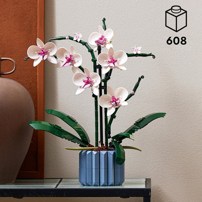 LEGO 10309 Icons Succulent Botanical Collection Set for adults to craft room decor with 9 buildable artificial mini plants, Home Decor & 10311 Icons Orchid Set for adults.