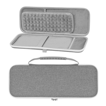 GEEKRIA Keyboard Carry Case, hard shell protection compatible with Apple Magic Keyboard (MXCL3LL/A) / MK2A3LL/A / MXCK3LL/A / MK293LL/A, Mouse Combo Case (Light Gray)