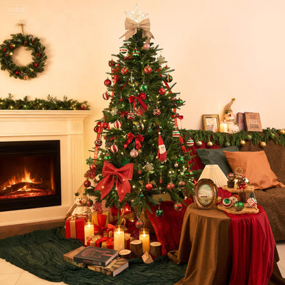 Christmas balls tree ornaments, 2.36-inch 30 pcs plastic shatterproof hanging Christmas decorations Christmas tree decor.