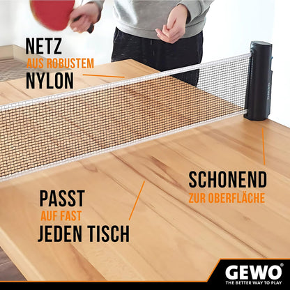 GEWO Sports-Mix Table Tennis Balls - Plastic Table Tennis Balls 40+ in Sport Design - 12 colorful, high-quality Ping Pong Balls - Various designs, 40+ mm diameter.