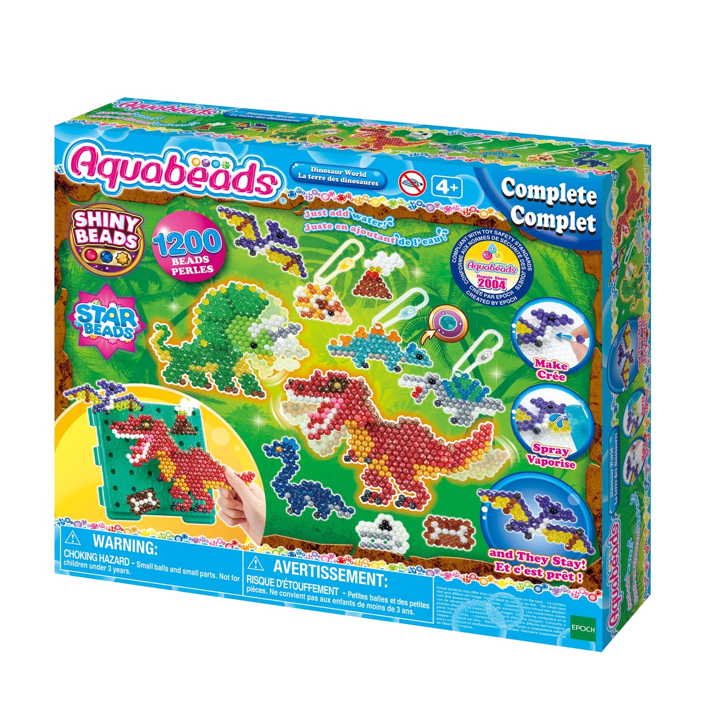 Aquabeads 31912 Starter Set in a case & 31994 Dinosaur Craft Set - Small