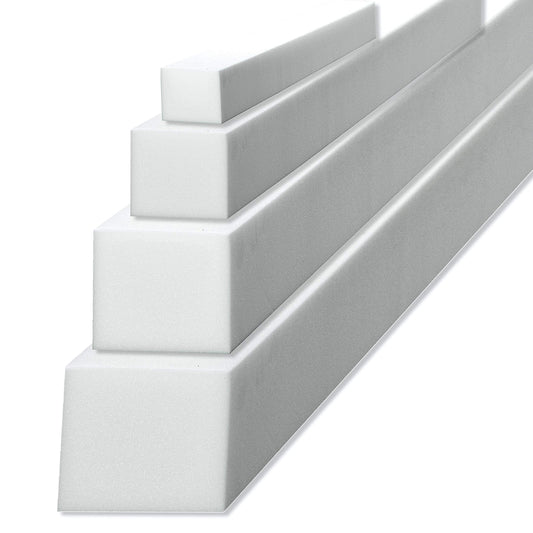 sunnypillow foam strip mattress extender made of foam padding cut to size 10 x 20 x 160 cm RG 25/44, mattress adjustment available in many sizes