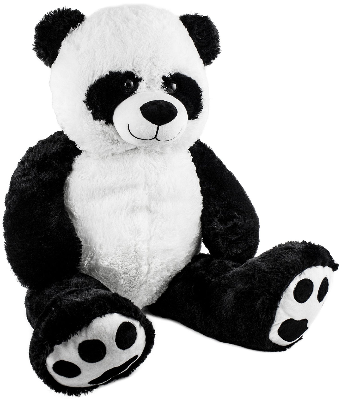 BRUBAKER XXL Panda 100 cm large plush toy stuffed animal teddy bear