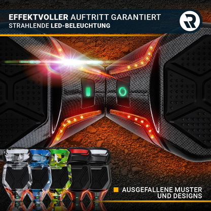Robway X2 hoverboard | 𝐃𝐀𝐒 𝐎𝐑𝐈𝐆𝐈𝐍𝐀𝐋 ® hoverboards for kids, teens, & adults - APP control - 𝟮 x 𝟯𝟱𝟬 watt motors - self-balance - Bluetooth (X2 black matte, off-road)