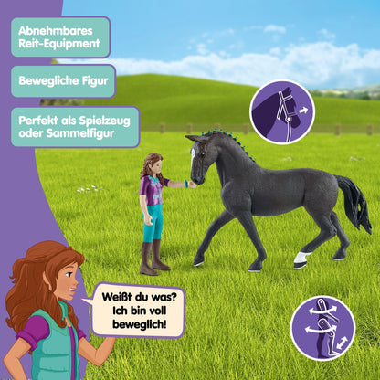 SCHLEICH Horse Club | Lisa & Storm 42541 | poseable girl figure | with horse accessories | great gift for girls and boys | horse toy for ages 5+ | 10 pieces | exclusive on Amazon.