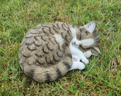 Specialty store Plus DECORATIVE CAT figurine Minka sleeping animal figurine cat figurine for indoor and outdoor use