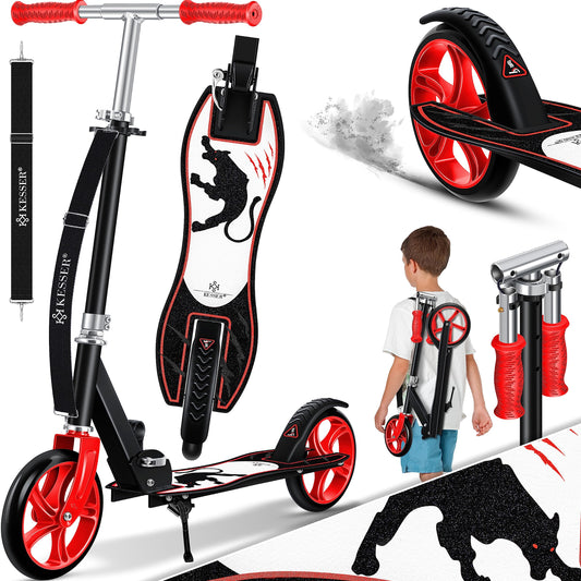 Kesser® Scooter Roller Children's Scooter City Scooter Push Scooter Kick Scooter Kickscooter | Panther (White)