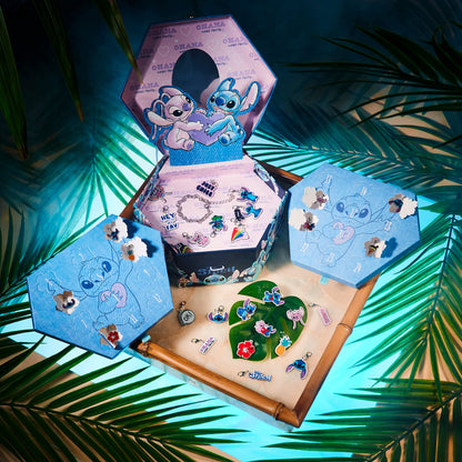 Disney Stitch Advent Calendar 2025 for Kids Teens DIY Fill Your Own Wall Hanging or Jewelry Charm Bracelet Christmas Countdown Calendar Stitch Gifts (Blue Stitch Jewelry)