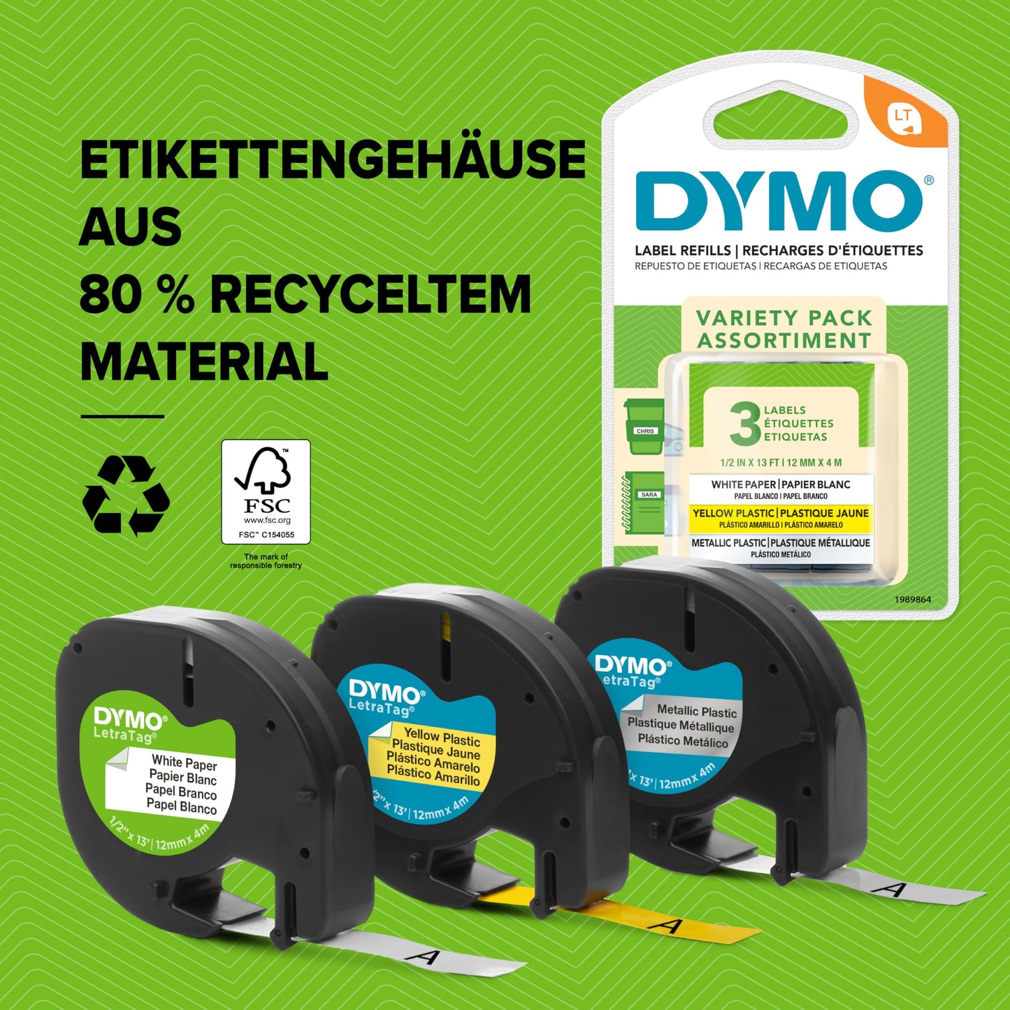 DYMO LetraTag 200B labeling device with Bluetooth. Compact label printer connects via Wireless Bluetooth technology. Includes 1 x paper label in White. Daydream Blue.