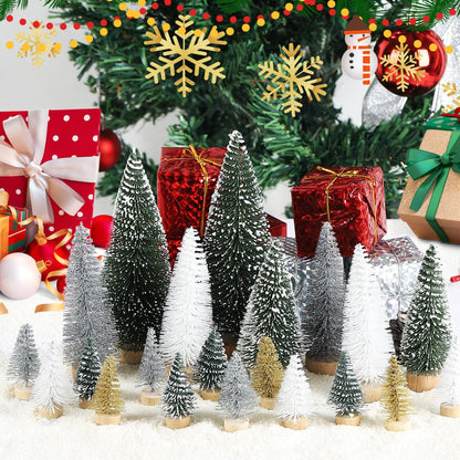 21 pieces of mini Christmas tree decor