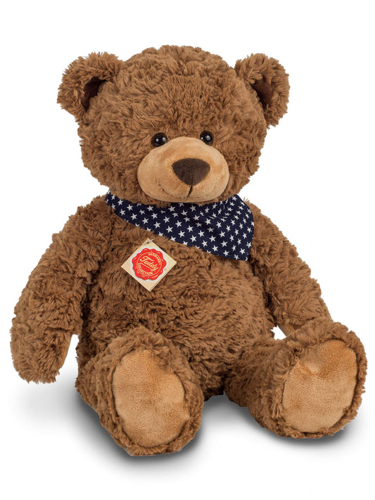 Teddy Hermann 91363 Teddy Bear 48 cm with star neckerchief, cuddly toy, plush toy