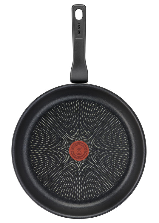 Tefal Titanium Force Pan 28 cm Pots and Pans, Non-stick coating, Thermo-Signal temperature indicator, enhanced induction technology, Pouring spout, Stable handle, Made in France, G3030632